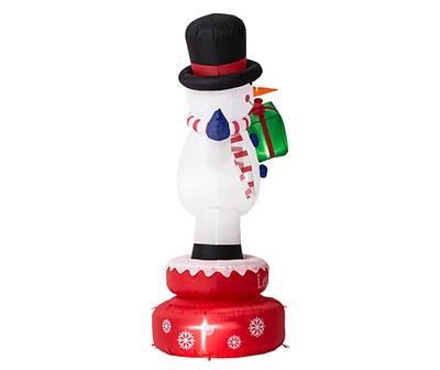 6' Inflatable LED Rotating Snowman