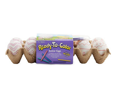 Ready-To-Color Easter Eggs, 12-Pack
