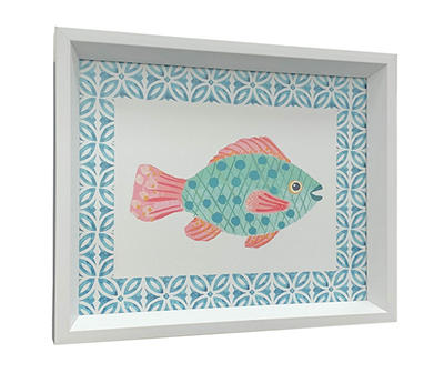 Fish & Tile Framed Wall Art