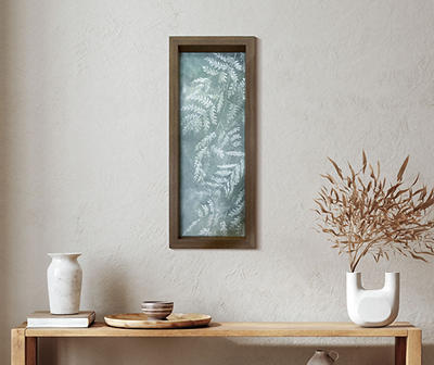 Fern Right Side Framed Paper Wall Art, (8" x 20")