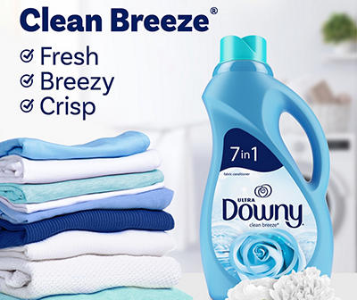 Ultra Laundry Liquid Fabric Softener, Clean Breeze, 150 Loads