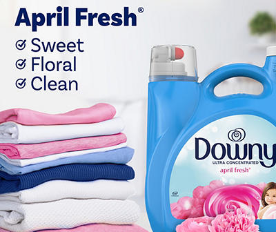 Ultra Laundry Liquid Fabric Softener, April Fresh, 150 Loads
