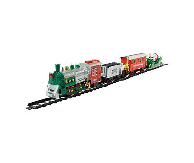 Silver & Red 16-Piece Animated Train Set