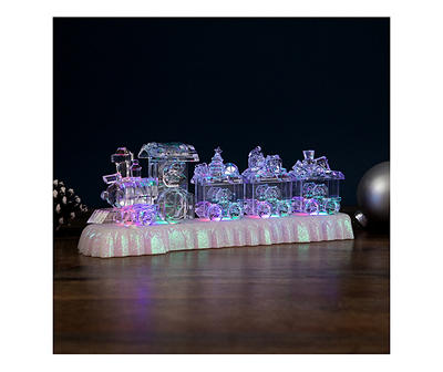 Icy Crystal Train Musical LED Tabletop Decor