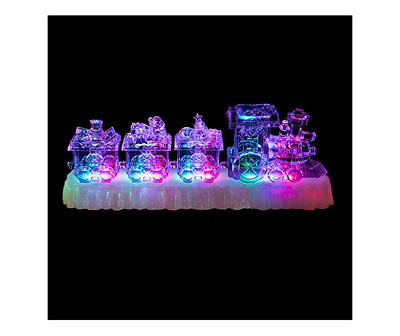 Icy Crystal Train Musical LED Tabletop Decor