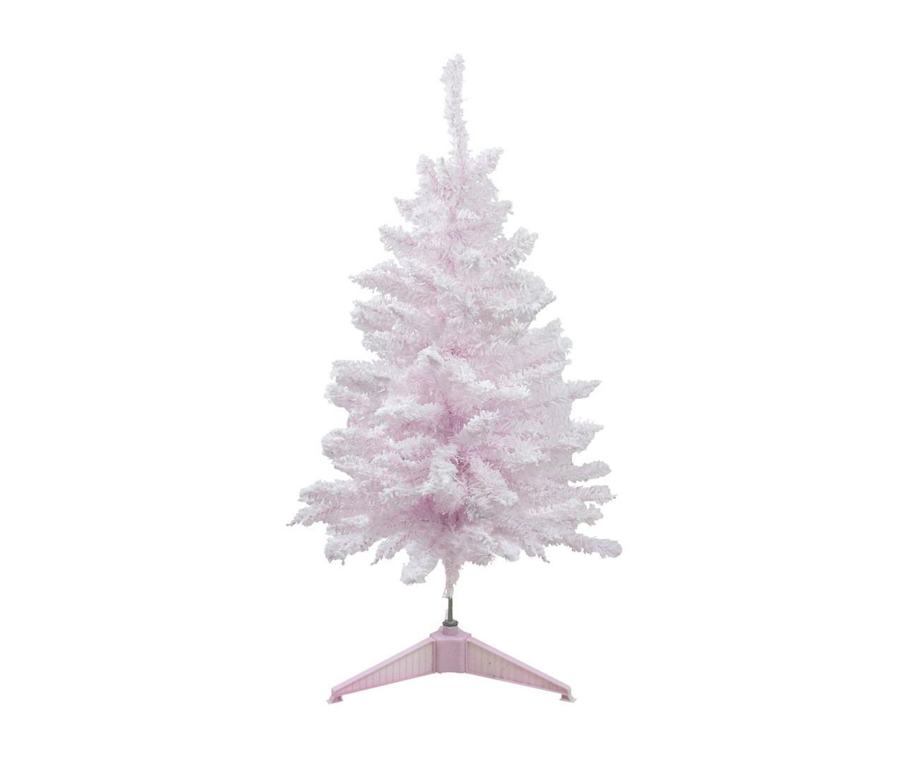 Northlight 3' Pink Madeline Spruce Flocked Unlit Artificial Christmas