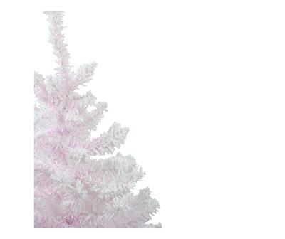 3' Pink Madeline Spruce Flocked Unlit Artificial Christmas Tree