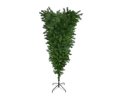 4.4' Upside Down Spruce Unlit Artificial Christmas Tree