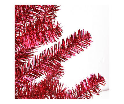 3' Red Twig Pine Unlit Tinsel Christmas Tree
