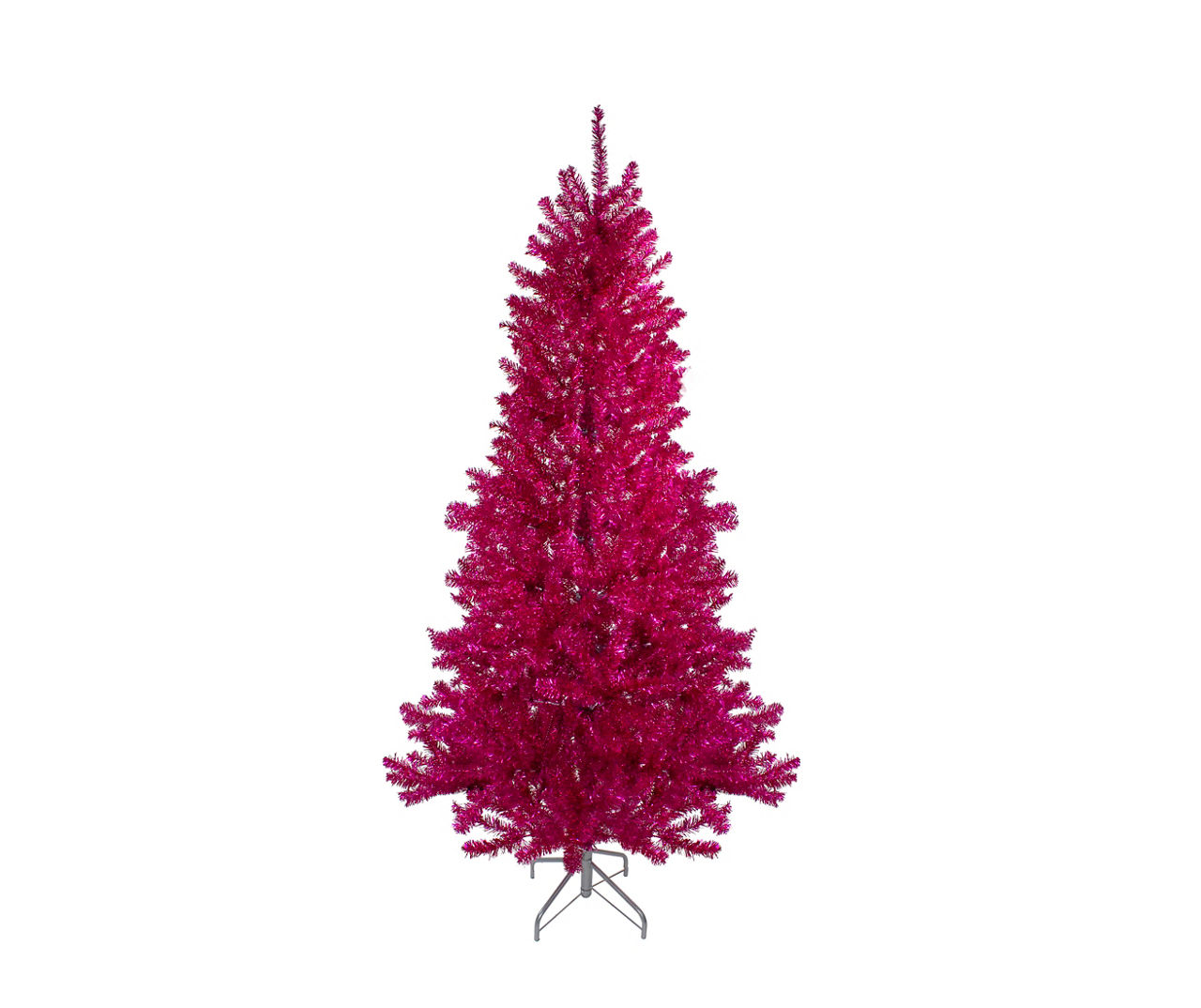 Northlight 9' Pink Metallic Unlit Tinsel Christmas Tree Big Lots