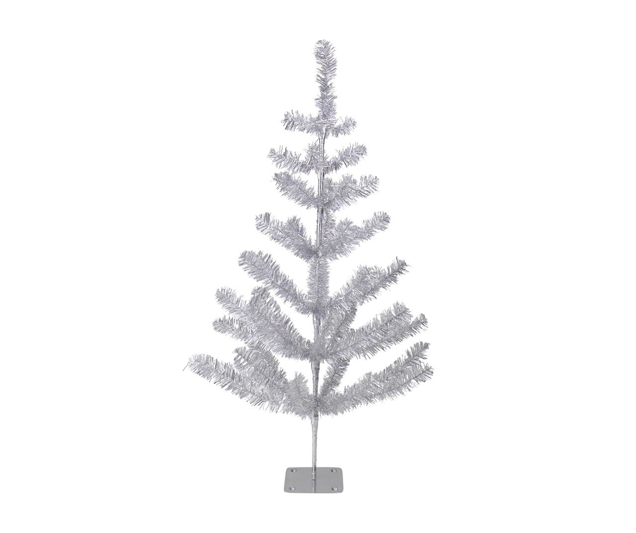 Northlight 3' Silver Twig Pine Unlit Tinsel Christmas Tree Big Lots