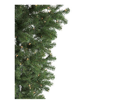 5.5' Green Upside Down Spruce Pre-Lit Artificial Christmas Tree with Clear Lights