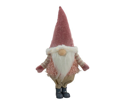 16" Mauve Gnome LED Tabletop Decor