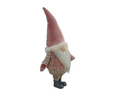 16" Mauve Gnome LED Tabletop Decor