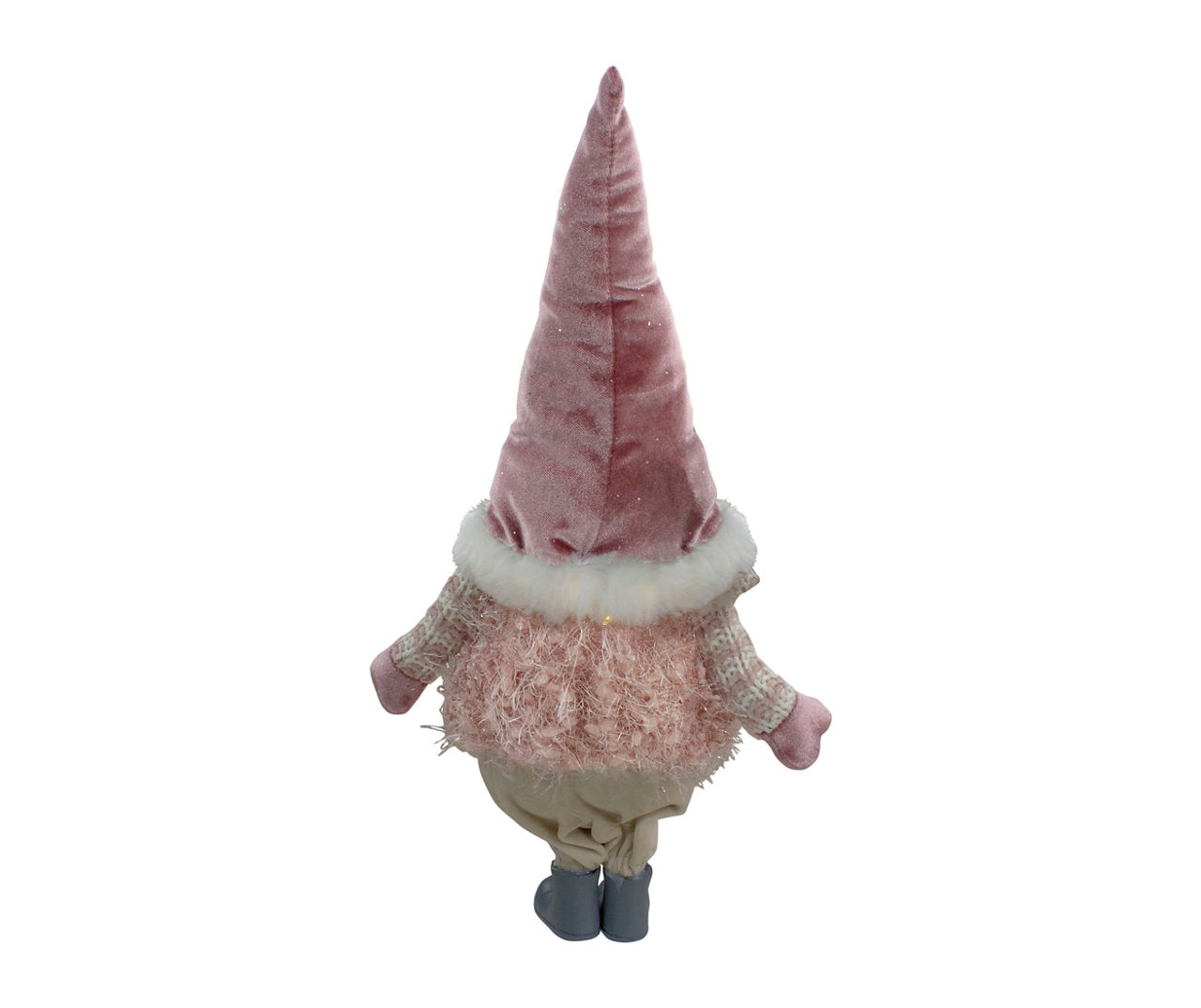 16" Mauve Gnome LED Tabletop Decor