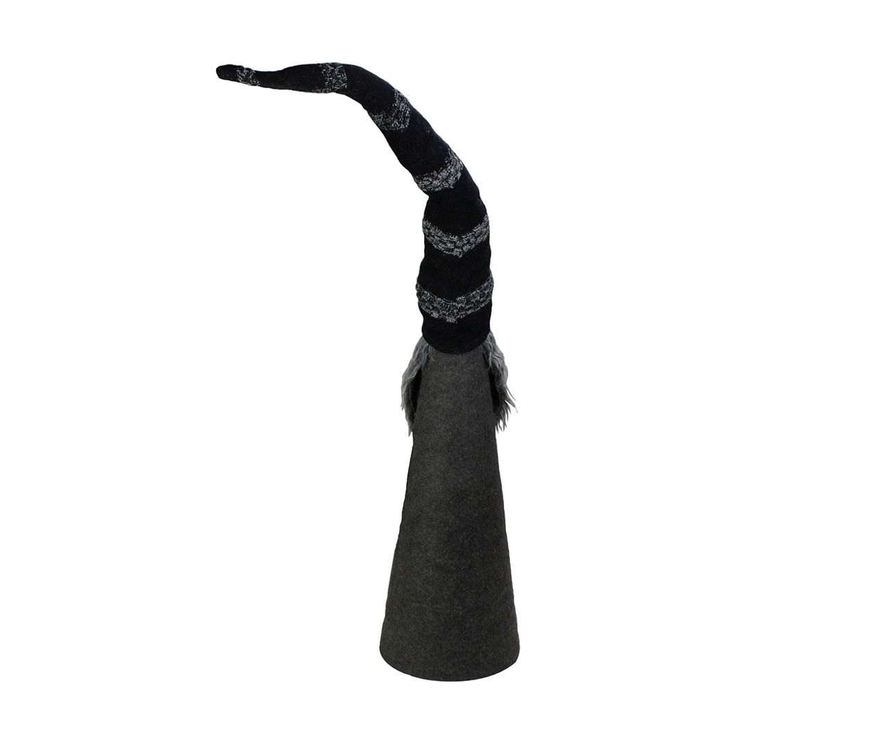 37" Black & Gray Knit Gnome LED Tabletop Decor