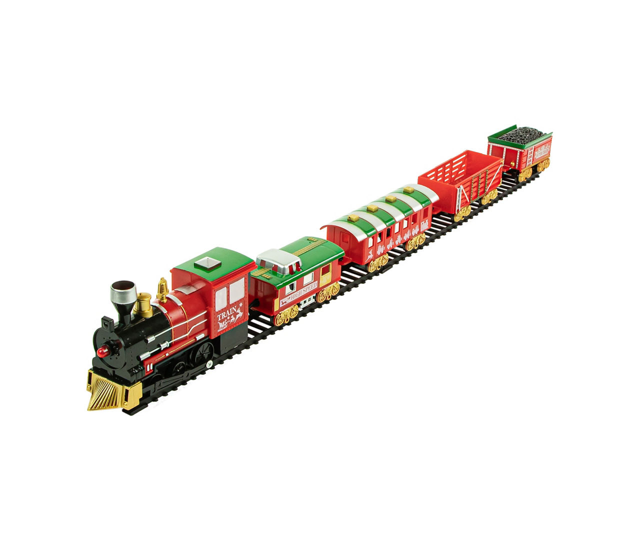 Red 21 Piece Animated Train Set