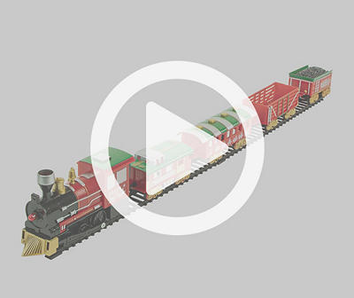 Red 21-Piece Animated Train Set