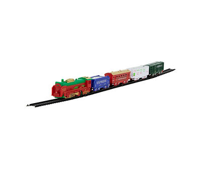 Green & Red 21-Piece Animated Train Set