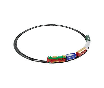 Green & Red 21-Piece Animated Train Set
