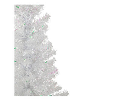 4' White Pine Pre-Lit Artificial Christmas Tree with Green Lights