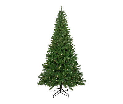 Wolcott Spruce 4-Piece Light-Up Tree, Wreath & Garland Set