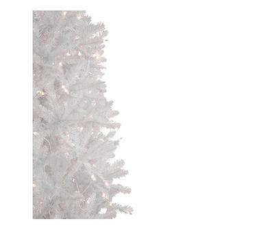 9' Rapids White Pine Pencil Pre-Lit Artificial Christmas Tree with Clear Lights