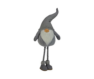 Gray & White Adjustable Height Gnome Decor