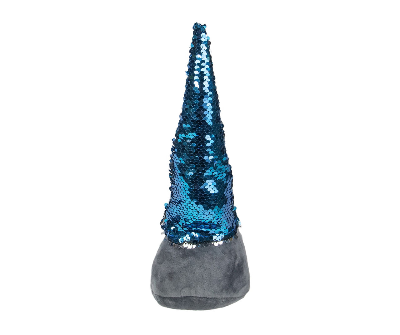 13.5" Blue & Silver Mermaid Sequin Gnome Tabletop Decor