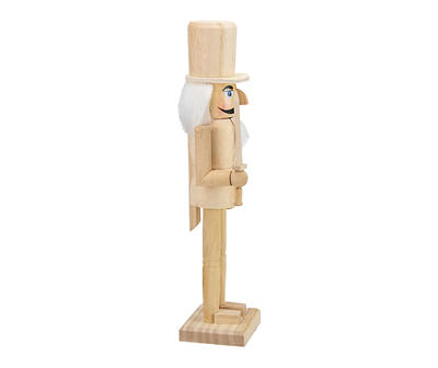 15" Paintable Wood Nutcracker with Sword