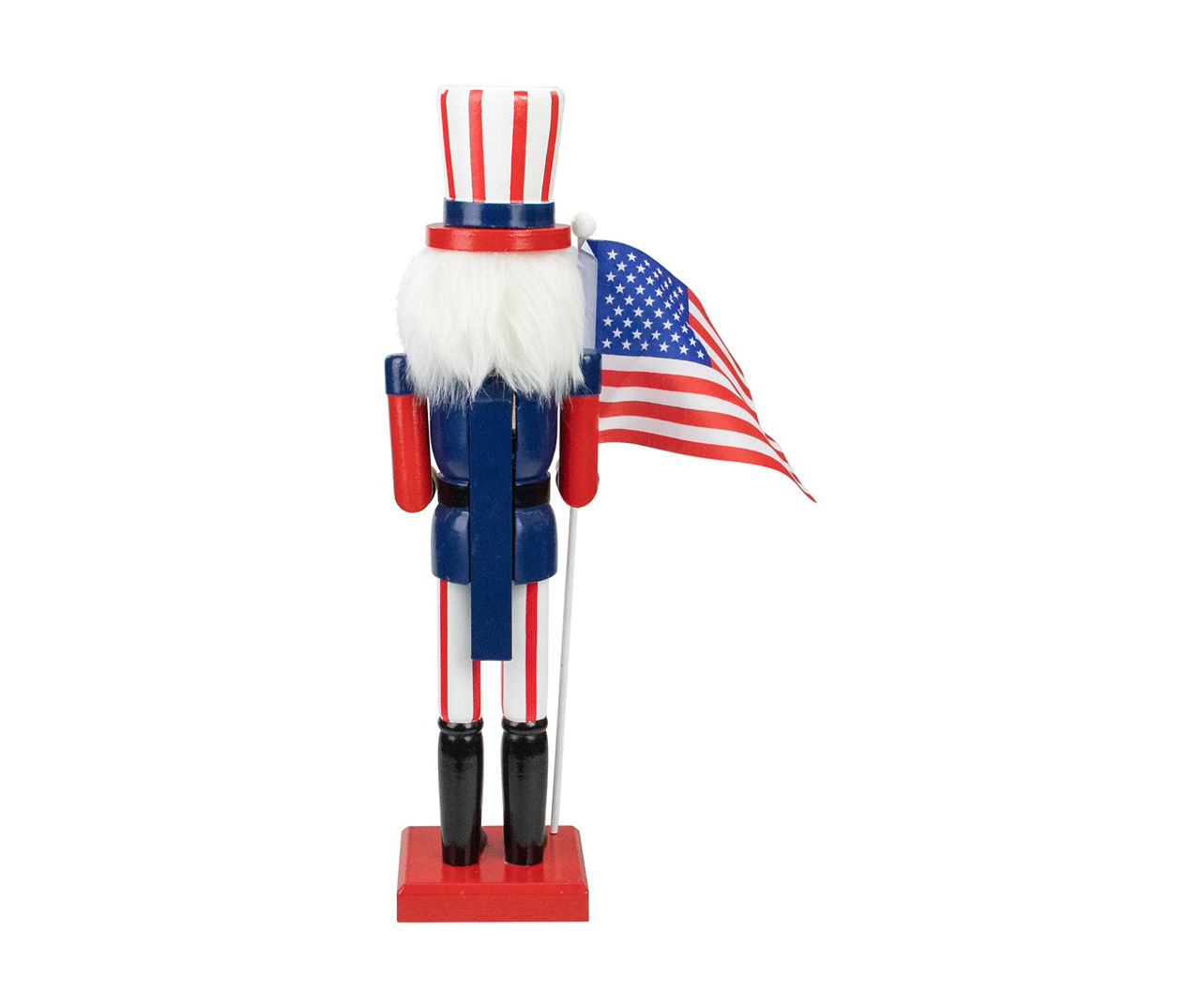 15" Patriotic Uncle Sam Nutcracker with Flag