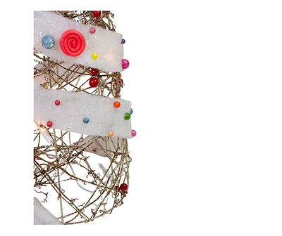 Glitter, Berry & Candy 3-Piece Light-Up Cone Tree Set