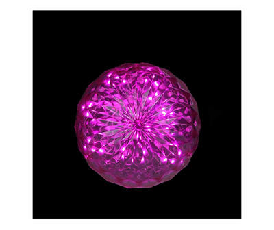 Pink Crystal Sphere LED Hanging Decor