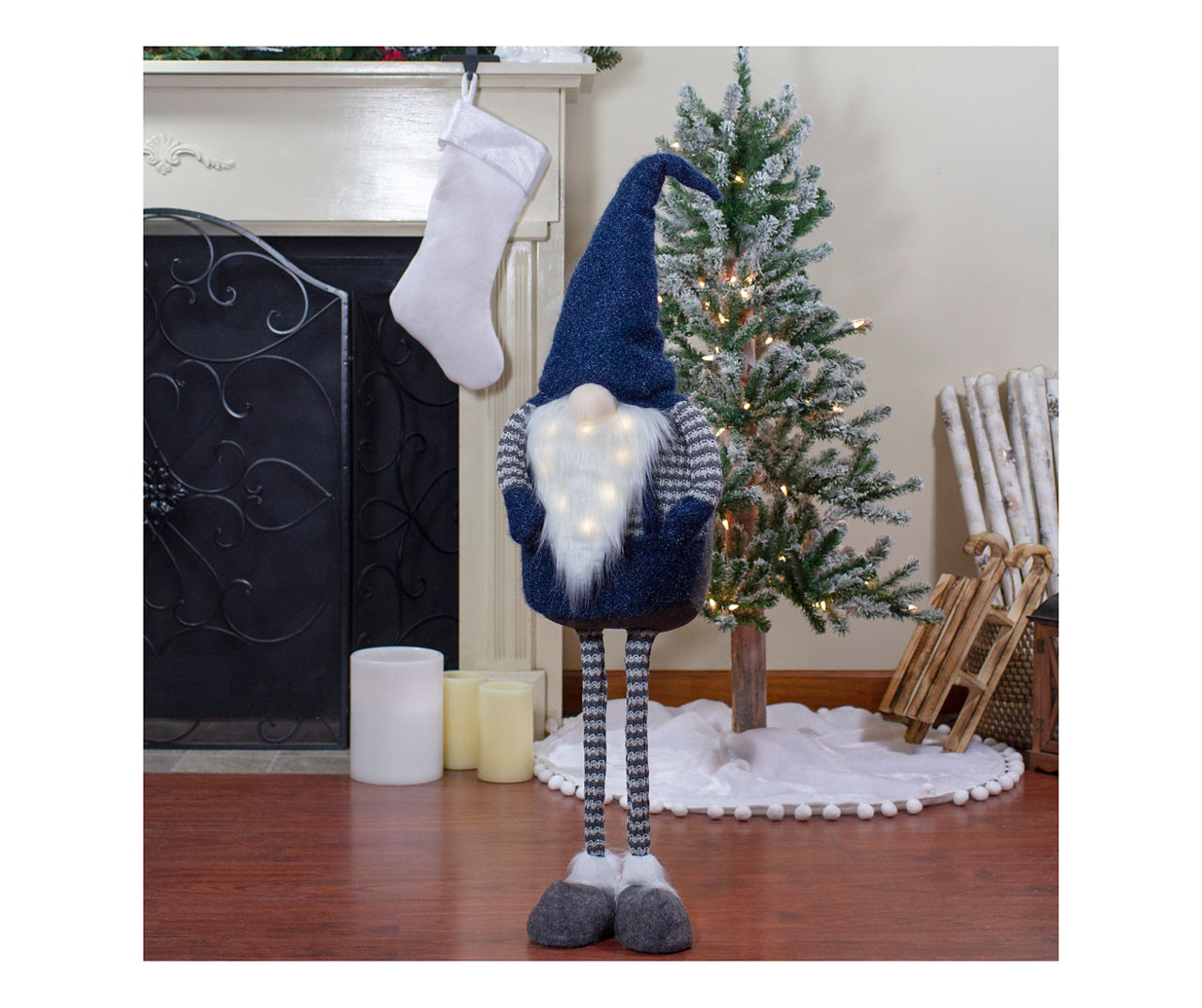 Northlight Blue & Gray Telescoping Gnome LED Decor | Big Lots