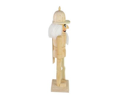 15" Paintable Wood Nutcracker with Rifle
