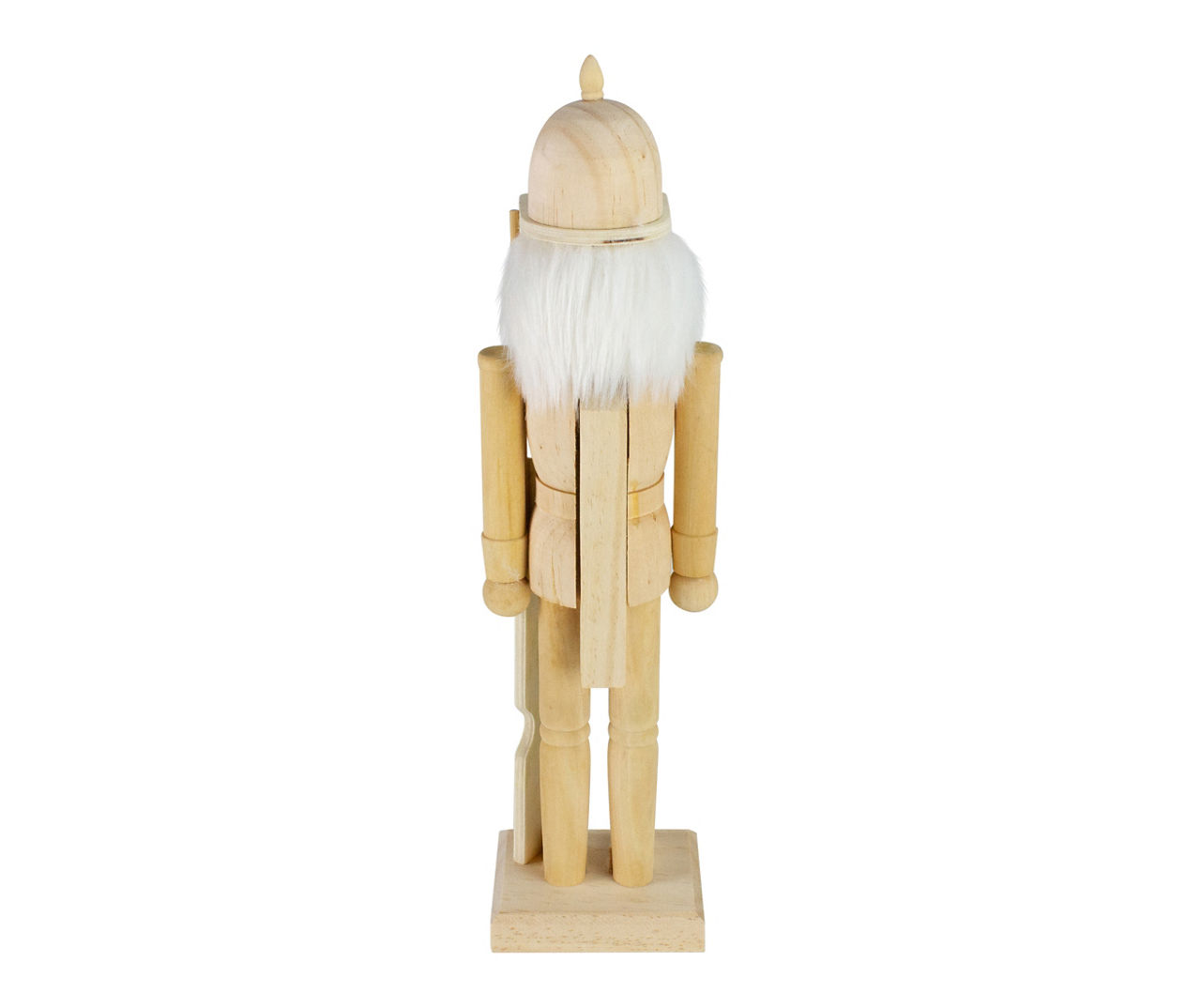 15" Paintable Wood Nutcracker with Rifle