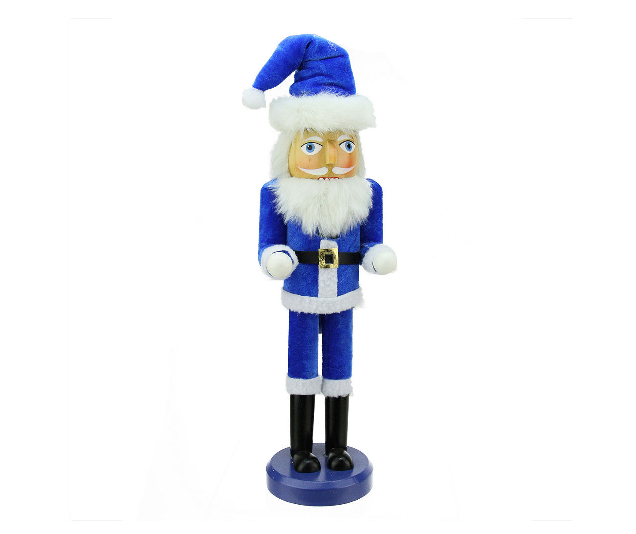 14" Blue & White Santa Nutcracker