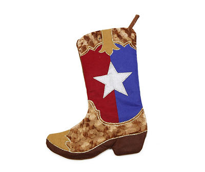Texas Flag Cowboy Boot Stocking