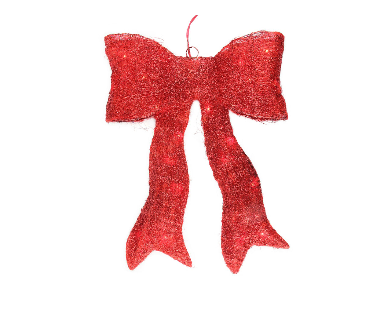 outdoor red light up bow