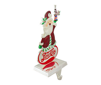 Pepsi-Cola Santa Holding Bottle Stocking Holder