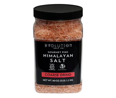 Evolution Coarse Grind Pink Himalayan Salt, 80 Oz.