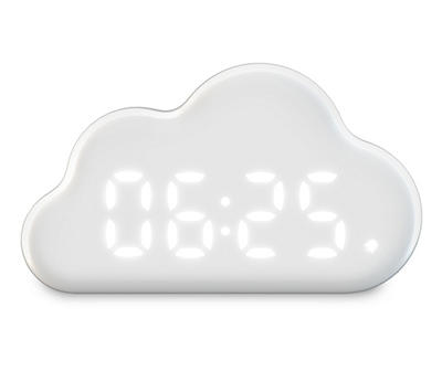 White Cloud Digital Alarm Clock