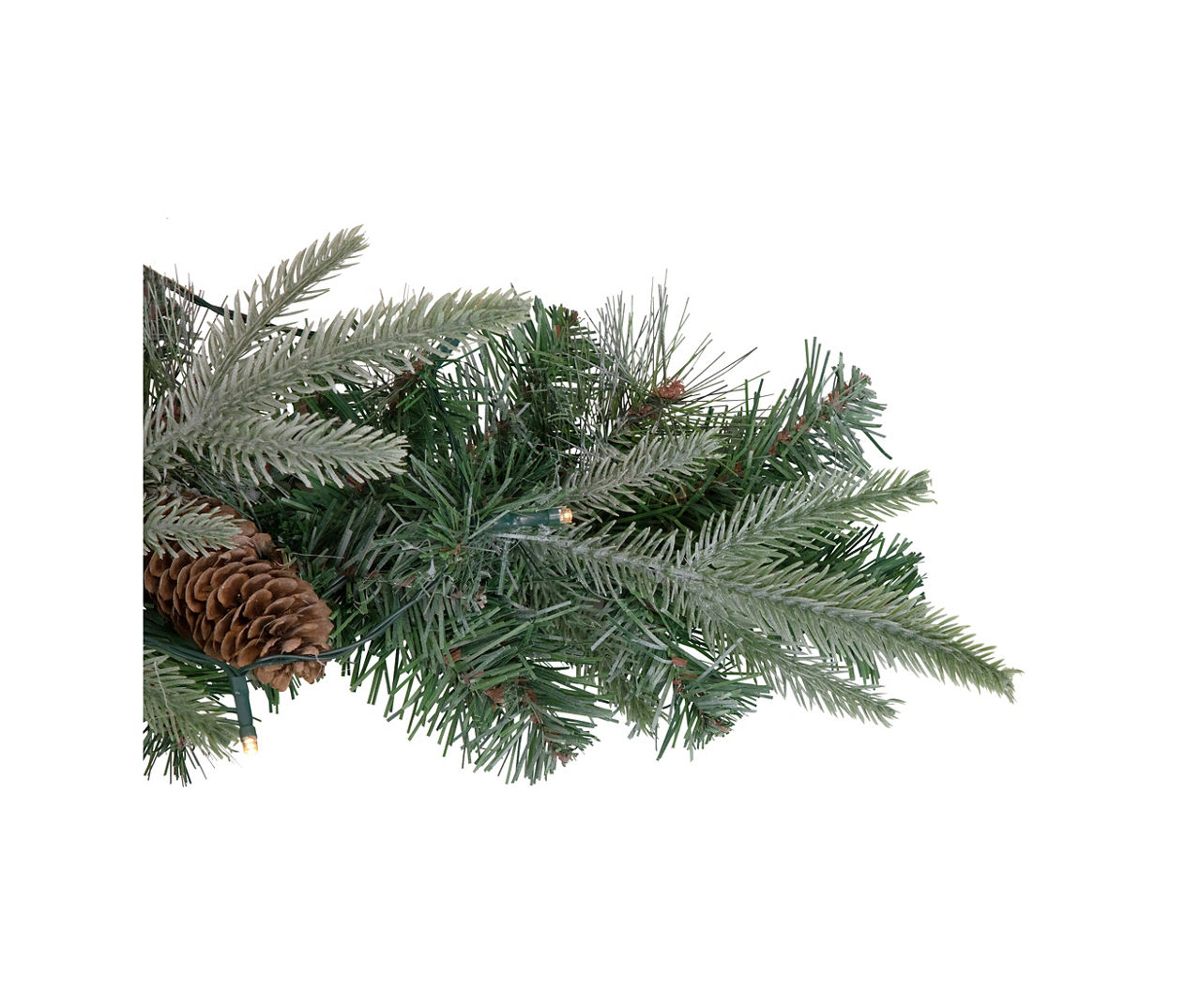 Pinecone & Mixed Pine Light-Up Mailbox Swag
