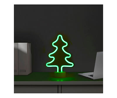 Green Neon Tree LED Tabletop Decor