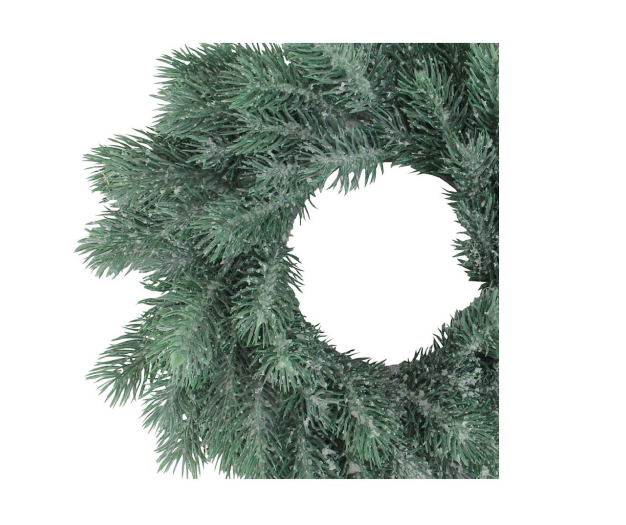 12" Frosted Green Pine Wreath