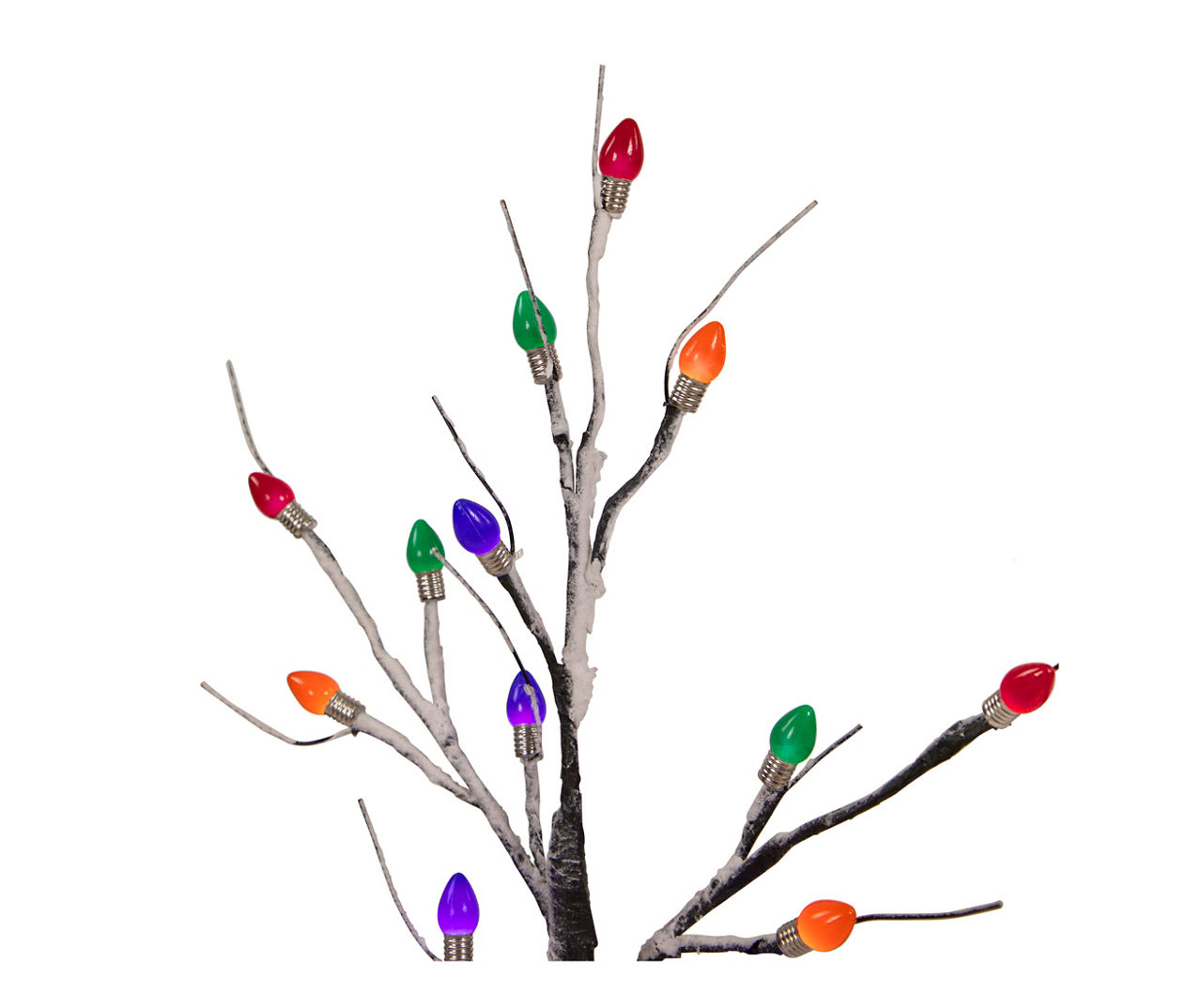 Black Frosted Tree LED Tabletop Decor