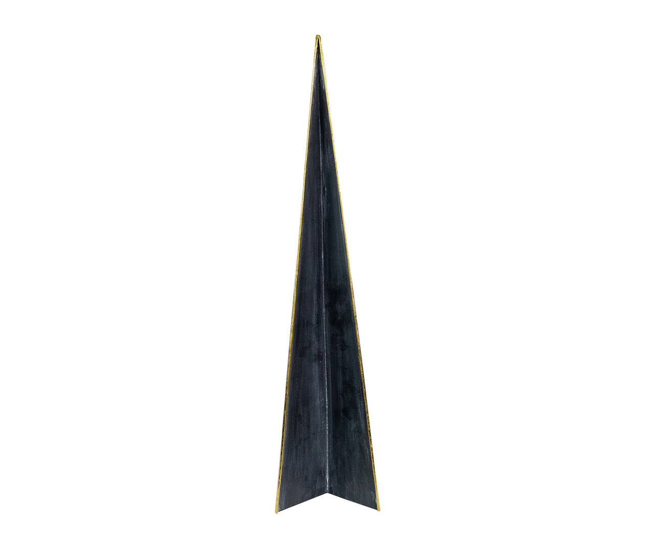 15" Blue & Gold Triangle Metal Tree Tabletop Decor