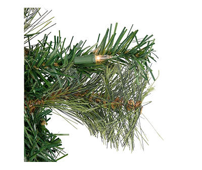 24" Oregon Pine Cashmere Light-Up Wreath