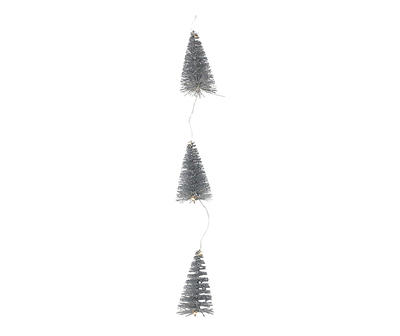 6.75' Silver Sisal Tree LED Garland