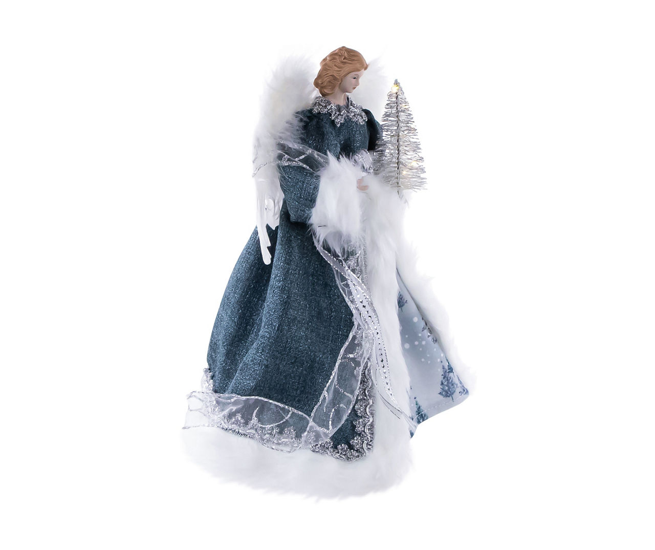 Blue Coat Angel Light-Up Tree Topper